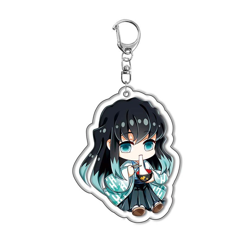 Anime Merchandise Keychains - Gantungan Kunci Akrilik Demon Slayer Baru