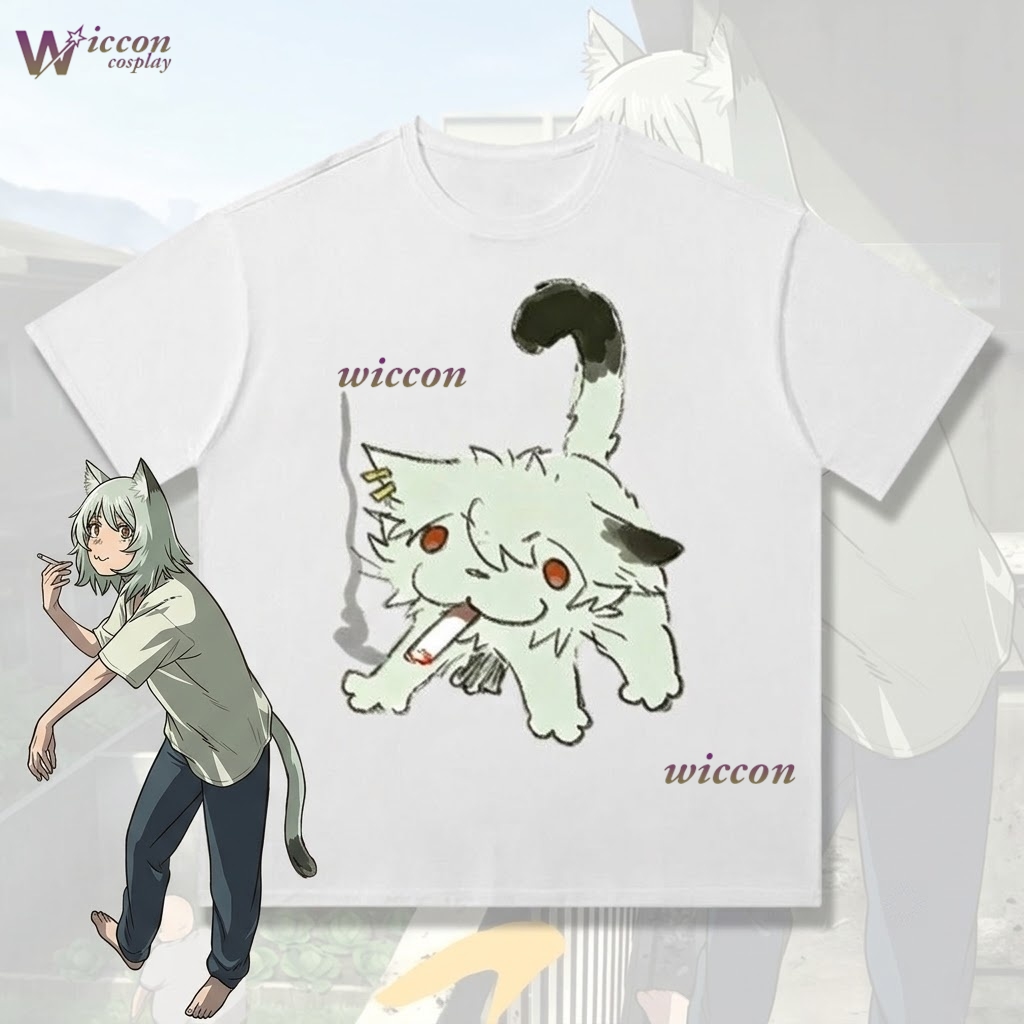 Anime Merchandise Shirt - YesOk Chainsmoker Cat Yaniko Satou Kaus