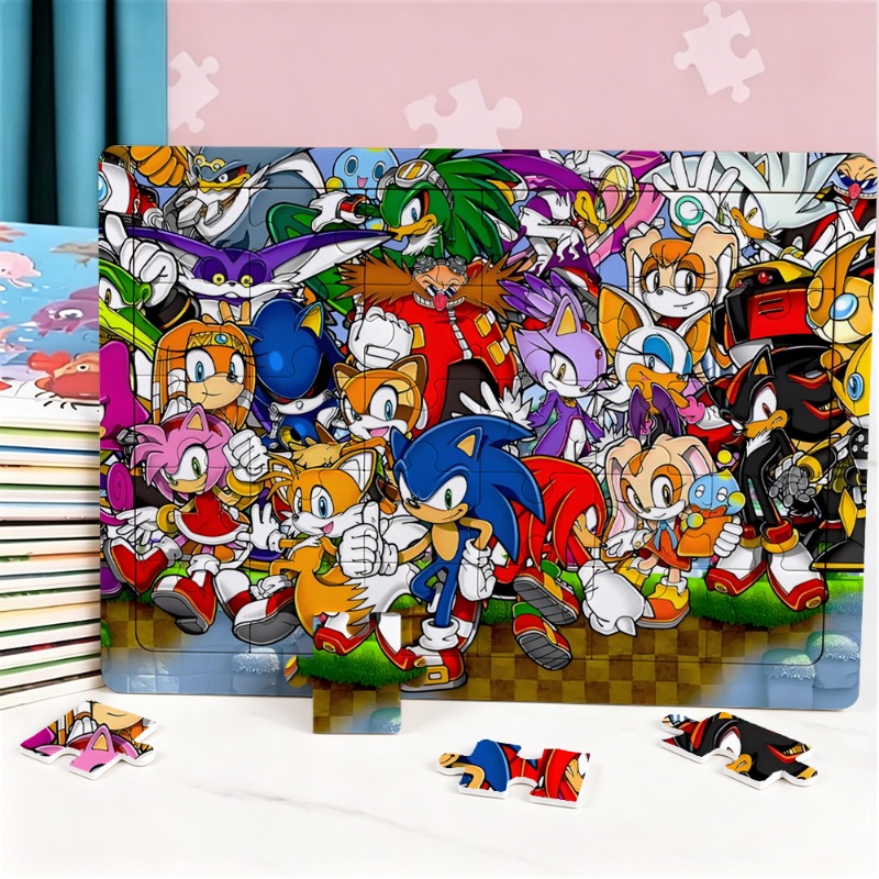 Anime Merchandise Women - Sonics 30 Buah Puzzle Jigsaw Kawaii