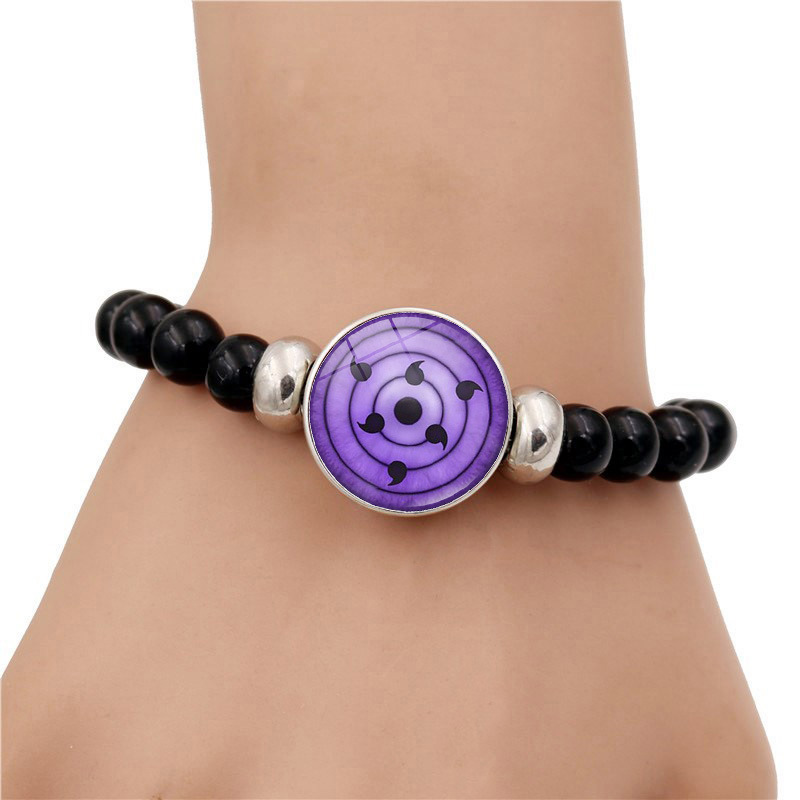 Gelang Manik Hitam Sharingan K - Anime Merchandise Naruto ulasan dan harga