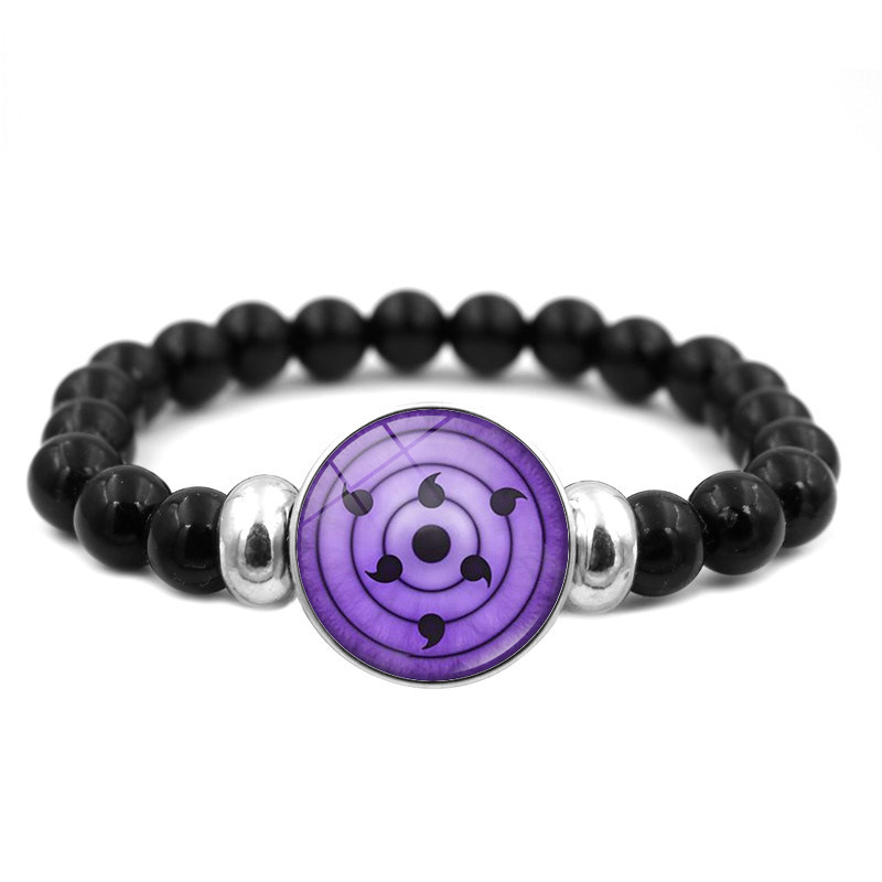 Gelang Manik Hitam Sharingan K - Anime Merchandise Naruto ulasan dan harga