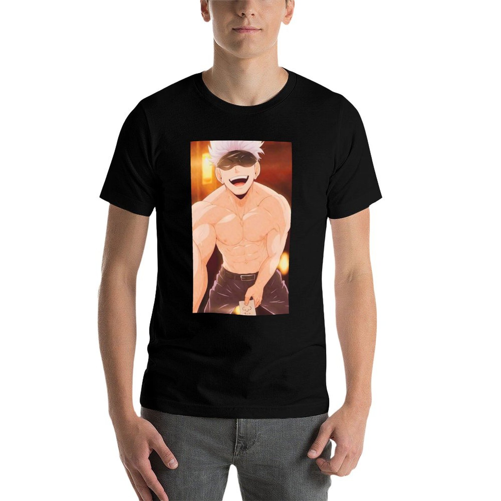 Kaus Merchandise Gojo Satoru u - Anime Merchandise Shirt ulasan dan harga