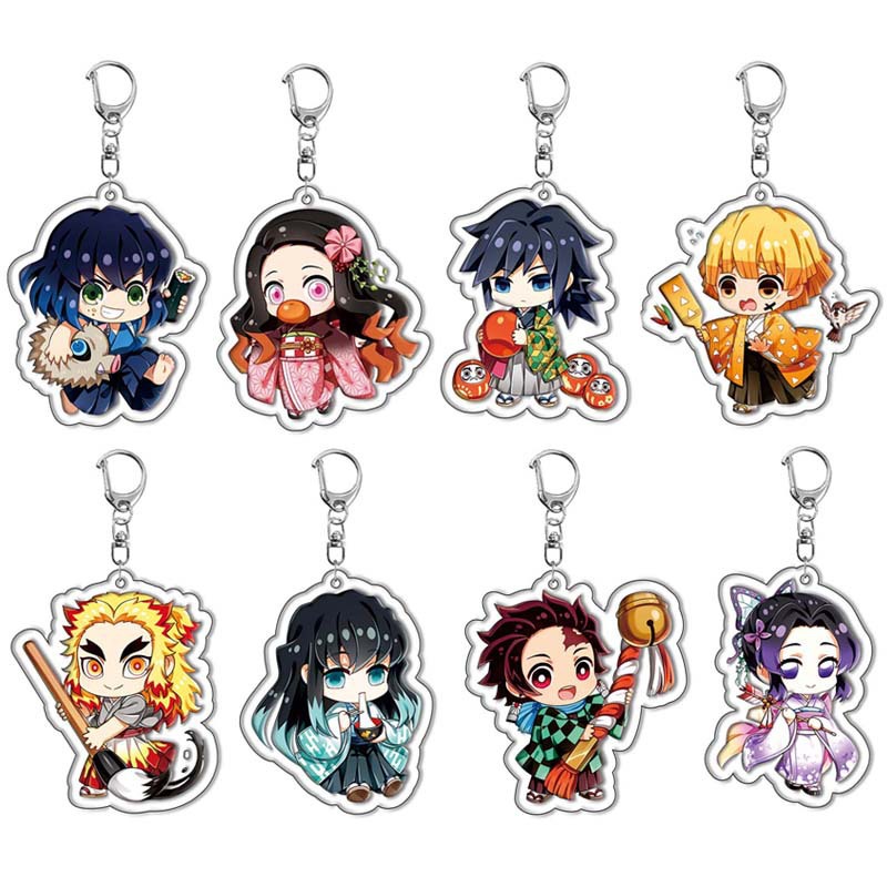 Gantungan Kunci Akrilik Demon  - Anime Merchandise Keychains ulasan dan harga