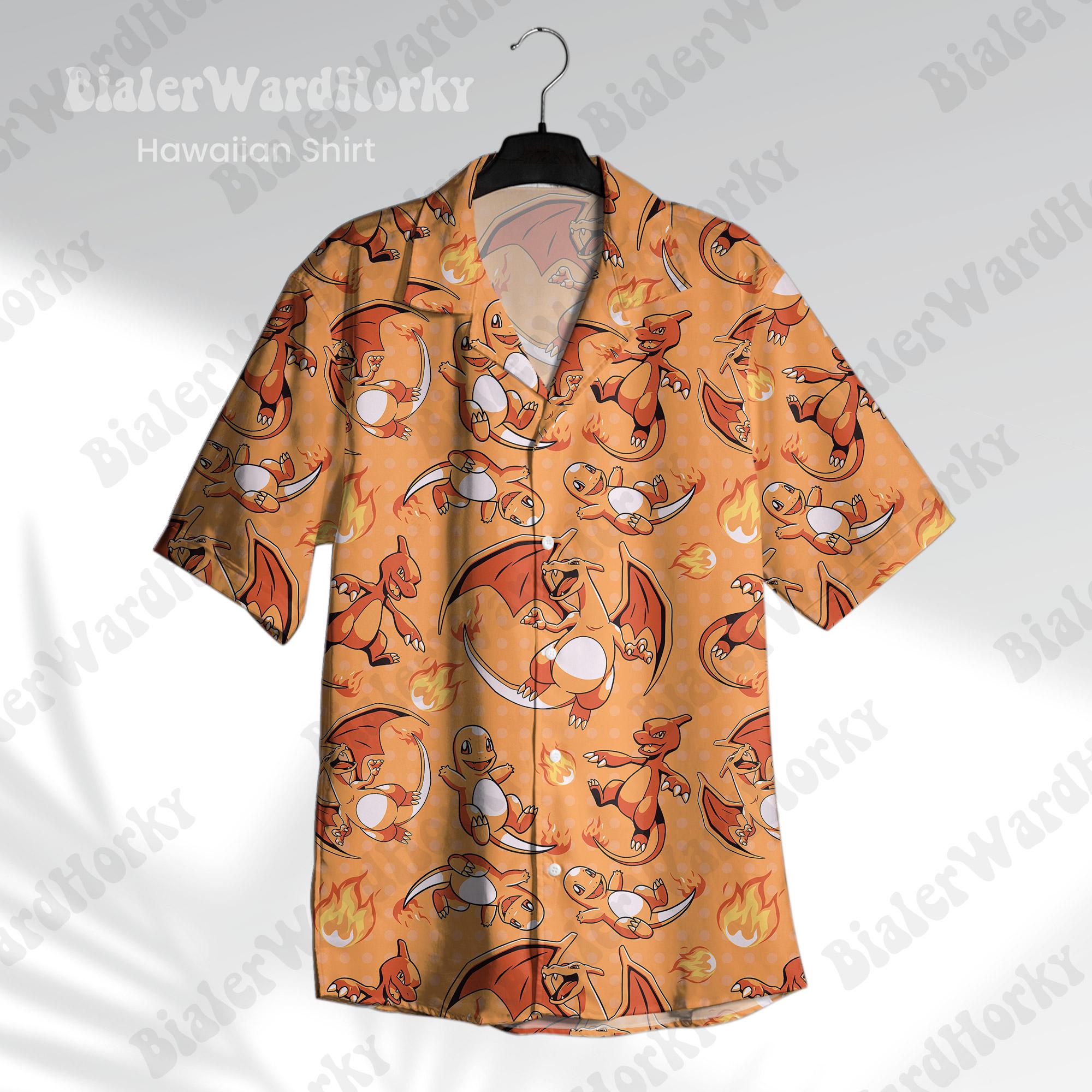 Kemeja Hawaii Pokémon Charizar - Anime Merchandise For Women ulasan dan harga
