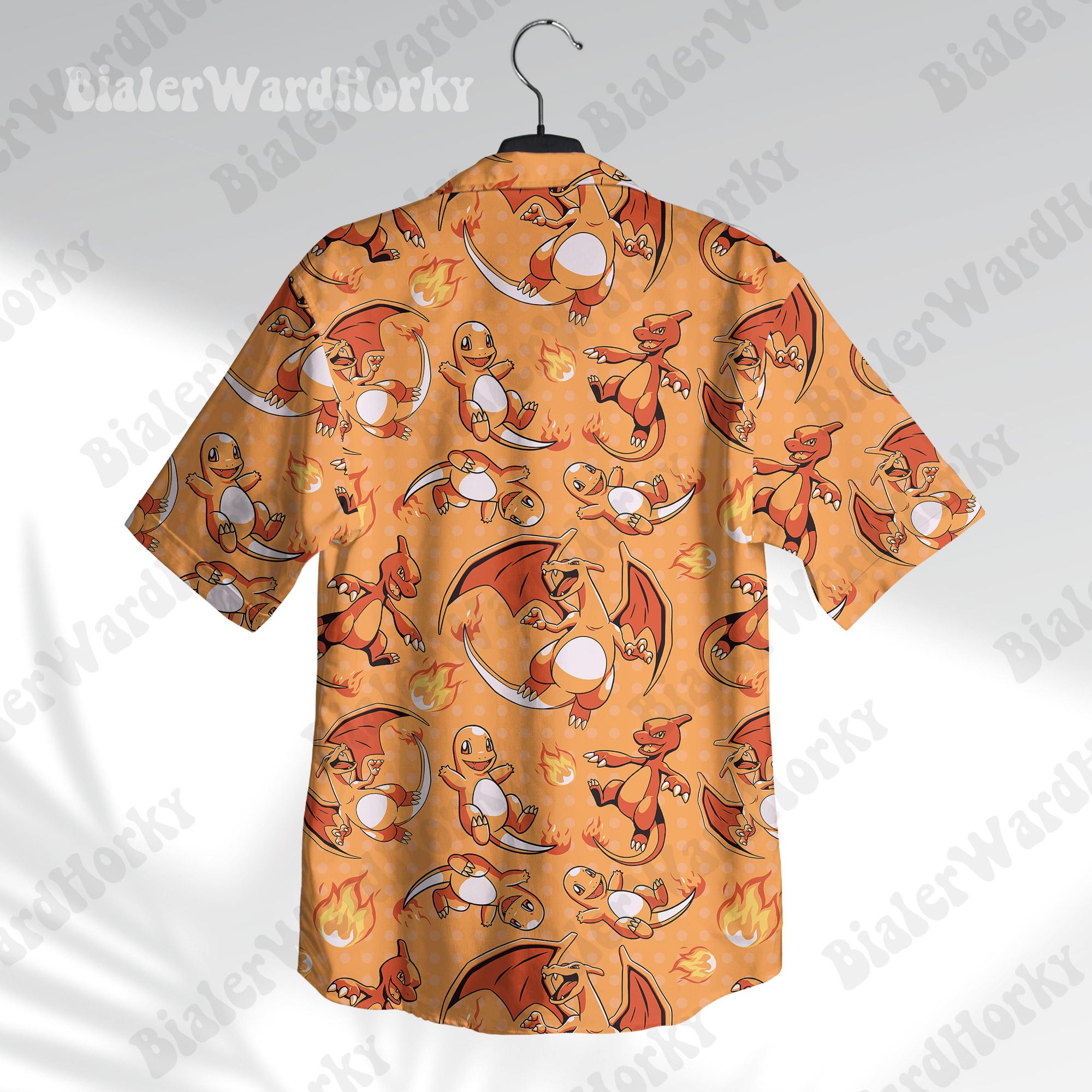 Kemeja Hawaii Pokémon Charizar - Anime Merchandise For Women ulasan dan harga